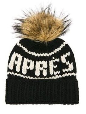 Lele Sadoughi Après Beanie in Jet Black